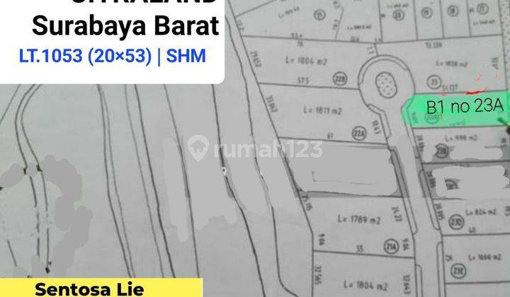 MURAH Dijual Tanah Kavling Teluk Golf Citraland Surabaya Barat - Hunian Mewah Golf area - SHM 1