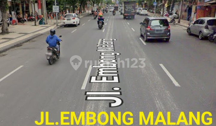 Dijual 1800 M2 Rumah Usaha Nol Jalan Embong Malang Surabaya Pusat Kota - Row Jalan.lebar 6 Mobil Luas - Komersial Area Cocok Buat Segala Usaha - Depan J W Marriot Hotel, Dekat Tunjungan Plaza, Tidar, Kedungdoro, Blauran, Bg Junction