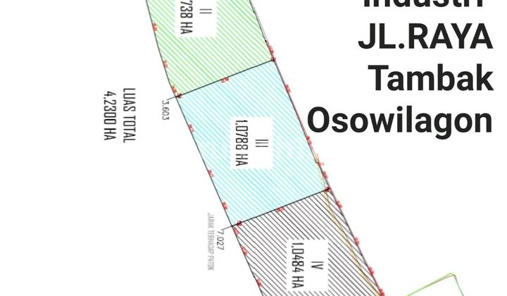 Disewakan 6 Ha Tanah Industri Nol Jalan Raya Tambak Osowilangon Romokalisari Benowo Dekat Pelabuhan Internasional Teluk Lamong, Margomulyo - Boleh Disewa Minim 2000 M2- Akses Truk Kontainer - Cocok Buat Industri, Logistik, Depo Kontainer, Gudang, Komersia