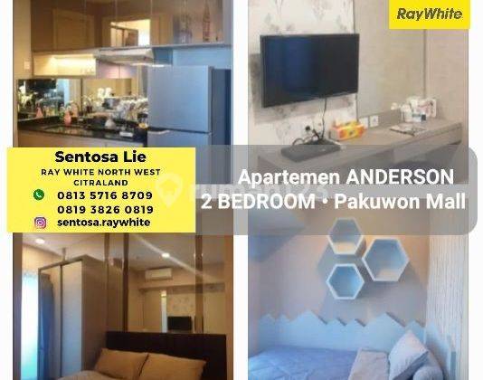 MURAH Dijual Apartemen Anderson Pakuwon Mall Tipe 2 Kamar Tidur FULL Furnished MODERN  1