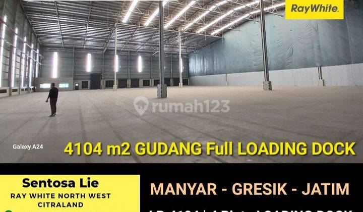 4104 M2 Gudang Full Loading Dock Di Manyar - Gresik Jatim Plus Ada Ruang Kantor 1