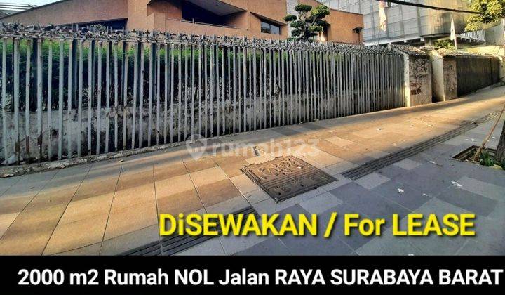 Disewakan 2000 M2 Rumah Jl. Hr. Muhammad - Nol Jalan Raya - Cocok Buat Segala Usaha, Cafe, Resto, Kantor , Showroom, Bank,dll 1