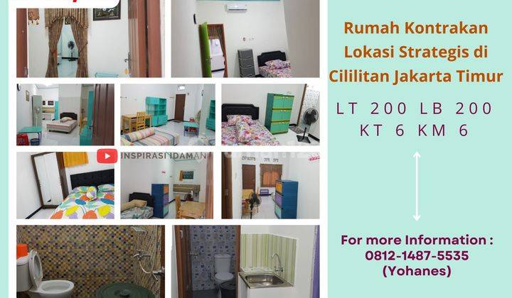 Rumah Kontrakan Lokasi Strategis di Cililitan Jakarta Timur 1