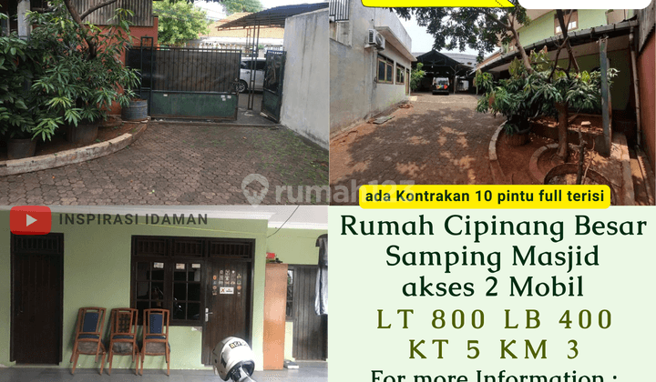 Jual Cepat Rumah Cipinang Siap Huni Samping Masjid Akses 2 Mobil 1