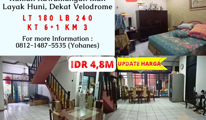 Rumah 180Mtr Rawamangun Ikan Layak Huni