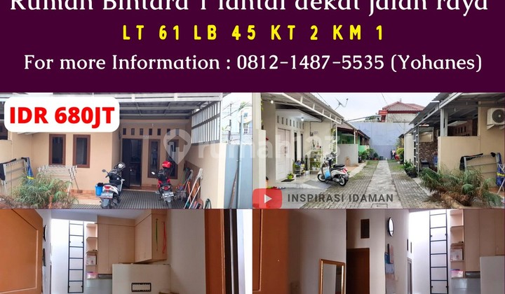 Rumah Bintara 2Kt 1 Lantai Dekat Jalan Raya Rumah Bintara 2Kt 1 Lantai Dekat Jalan Raya