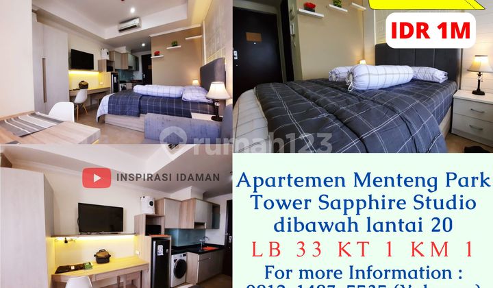 Menteng Park Tower Sapphire LB 33 Studio Lantai 15