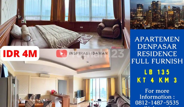 Denpasar Residence Apartment 3+1 Bedrooms 135 Square Meters 27th Floor Fully Furnished Denpasar Residence Apartment 3+1 Bedrooms 135 Square Meters 27th Floor Fully Furnished