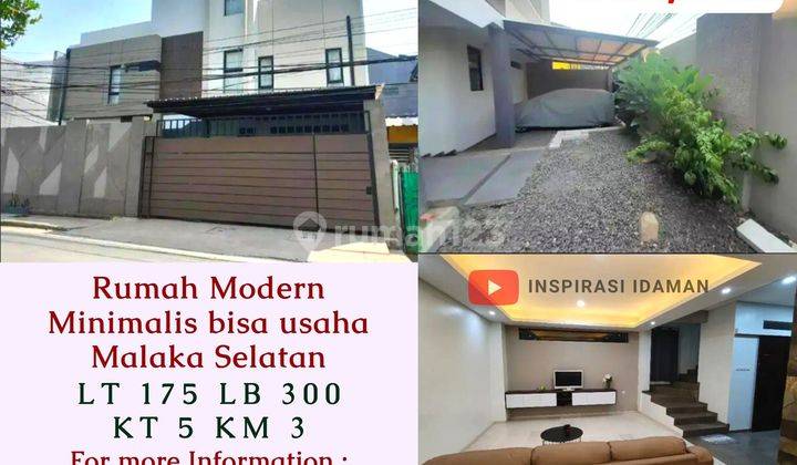 Rumah Modern Minimalis Malaka Selatan Bisa Usaha 1