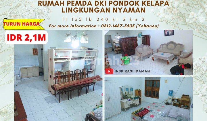 Rumah Pemda Dki Pondok Kelapa Lingkungan Nyaman Rumah Pemda Dki Pondok Kelapa Lingkungan Nyaman