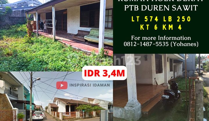 Hoek House 574Mtr Near Ptb Duren Sawit