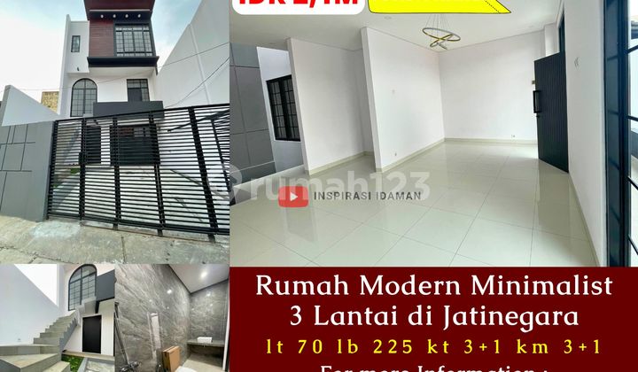 Rumah Modern Minimalist 3 Lantai di Jatinegara Rumah Modern Minimalist 3 Lantai di Jatinegara
