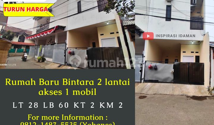 Rumah Minimalis 2 Lantai Bintara Akses 1 Mobil
