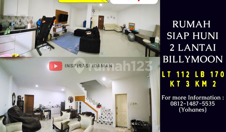 Rumah Billymoon 112Mtr 2 Lantai Siap Huni Modern Minimalis Rumah Billymoon 112Mtr 2 Lantai Siap Huni Modern Minimalis