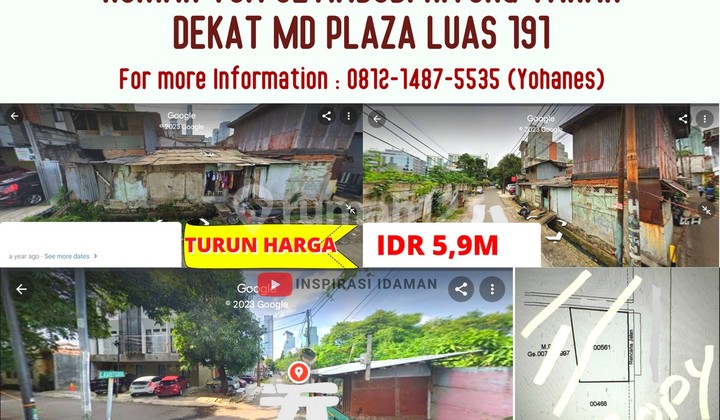 Rumah Tua Hoek Setiabudi 191Mtr Hitung Tanah Dekat Md Plaza Rumah Tua Hoek Setiabudi 191Mtr Hitung Tanah Dekat Md Plaza