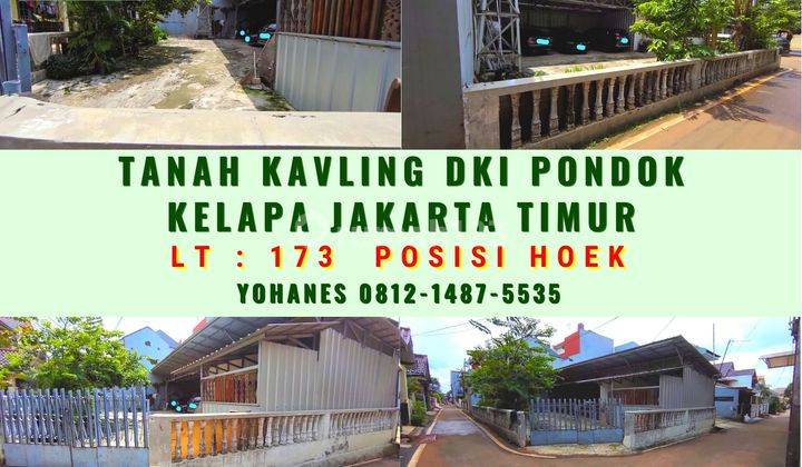 Tanah Posisi Hoek Kavling Dki Pondok Kelapa Jakarta Timur 1