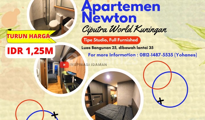 Newton Ciputra World Kuningan Lantai 30 Tipe Studio Newton Ciputra World Kuningan Lantai 30 Tipe Studio