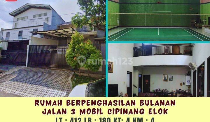 Rumah Berpenghasilan Bulanan Jalan 3 Mobil Cipinang Elok 1