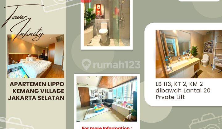 Jual Cepat Apartemen Lippo Kemang Village Tower Infinity 2br Jaksel 1