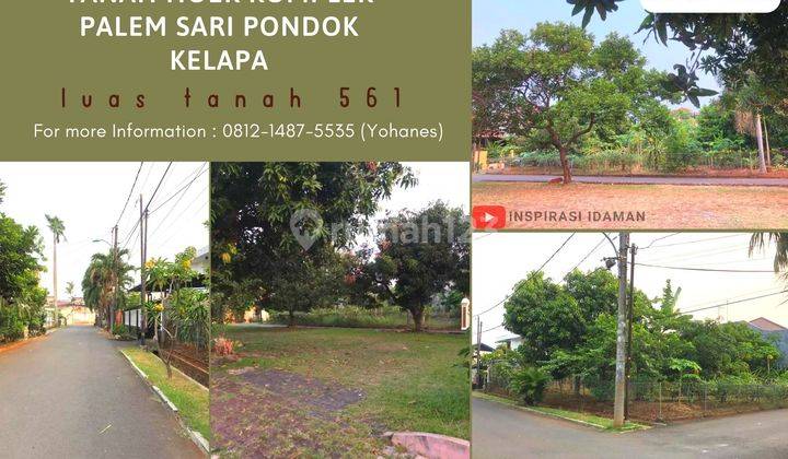 Tanah Hoek Komplek Palem Sari Pondok Kelapa Akses Strategis 1