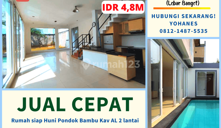 Rumah Siap Huni Pondok Bambu Kav Al 2 Lantai 1