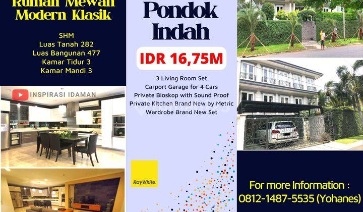 Rumah Modern Klasik Pondok Indah Jakarta Selatan 1