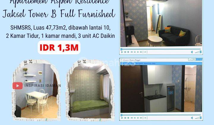 Jual Cepat Apartemen Aspen Residence Jaksel Tower B 2br Full Furnished 1