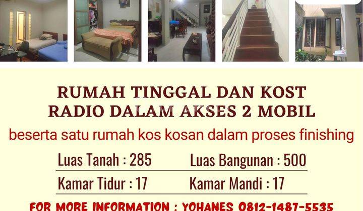 Jual Cepat Rumah Tinggal Kost Radio Dalam Jakarta Selatan 1