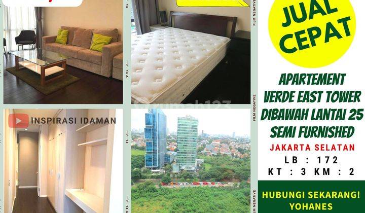 Jual Cepat Apartement Verde East Tower Semi Furnished 1