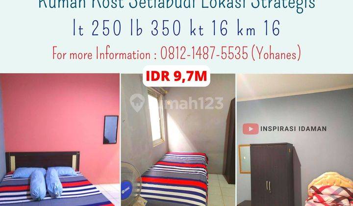 Rumah Kost Setiabudi Lokasi Strategis Fasilitas Lengkap 1