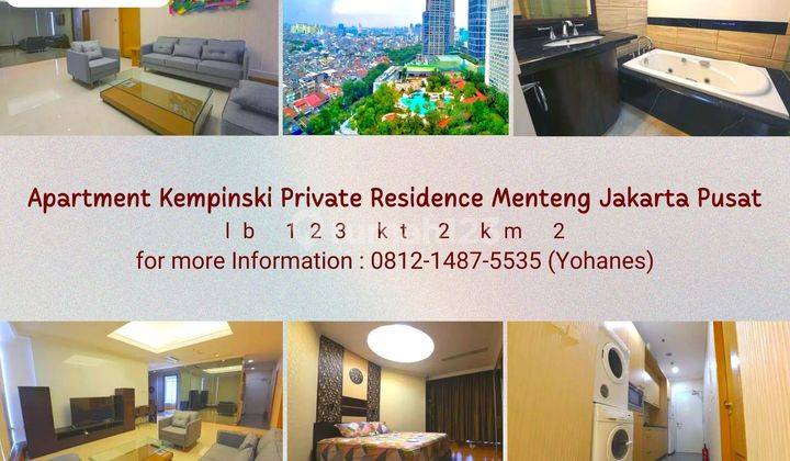 Jual Cepat Apartement Kempinski Private Residence 2br Sangat Strategis 1