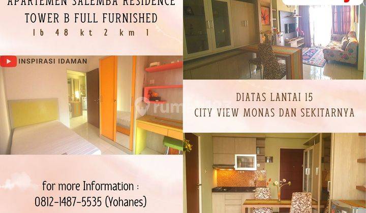 Jual Cepat Apartemen Salemba Residence 2br Tower B Full Furnished 1