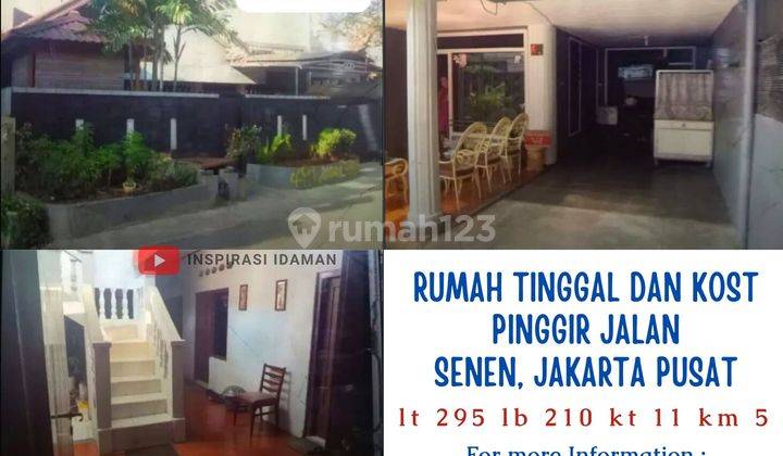 Jual Cepat Rumah Tinggal Dan Kost Kramat Luas 295mtr Jakarta Pusat 1