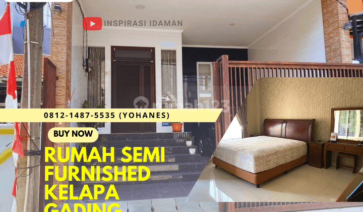 Rumah Kelapa Gading Siap Huni Semi Furnished 1