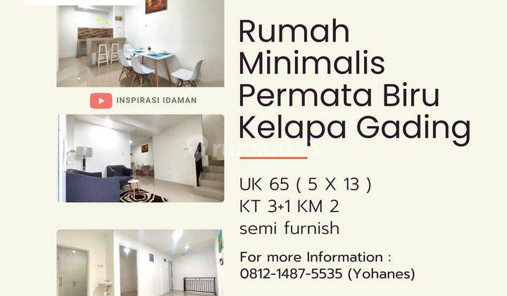 Rumah Minimalis Permata Biru Kelapa Gading 1