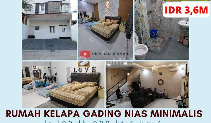 Rumah Kelapa Gading Nias Minimalis Hadap Selatan Jakarta Utara 1