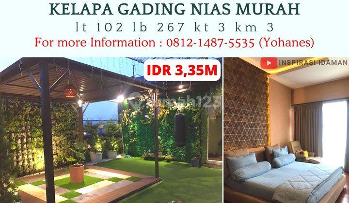 Jual Cepat Rumah 6x17 Kelapa Gading Nias 4 Lantai Murah 1