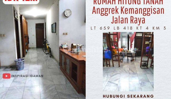 Jual Cepat Rumah Hitung Tanah Anggrek Kemanggisan Jalan Raya 1