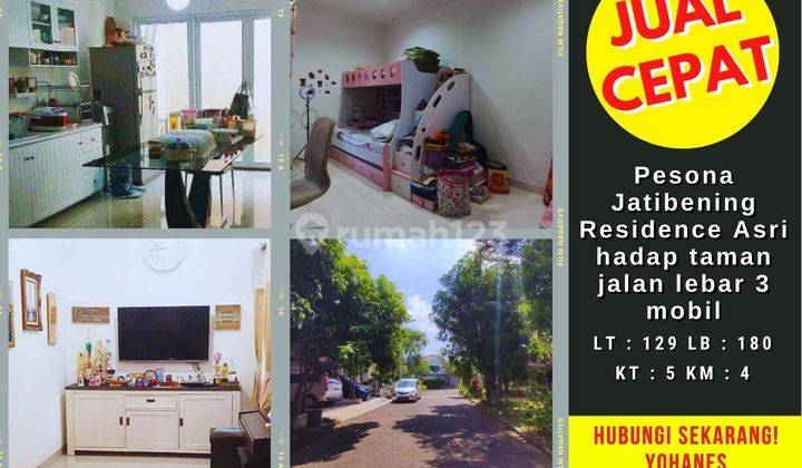 Rumah Pesona Jatibening Residence Akses Jalan 3 Mobil 1