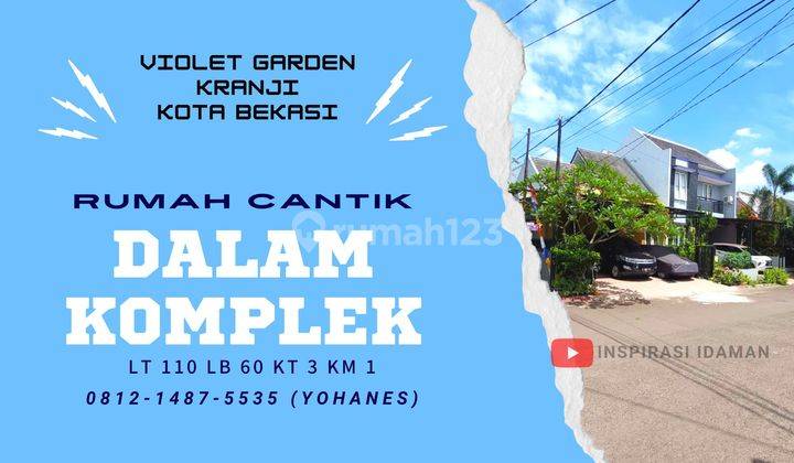 Rumah Cantik Komplek Violet Garden Kranji Kota Bekasi 1