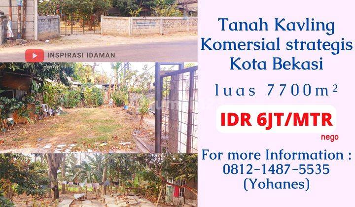 Tanah Kavling Komersial strategis Kota Bekasi 1