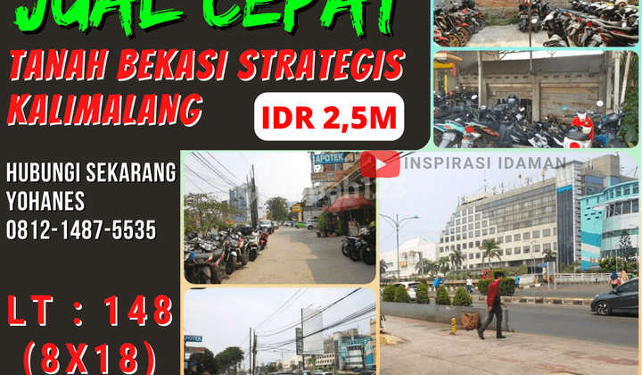 Tanah Super Strategis di Bekasi Kalimalang 1