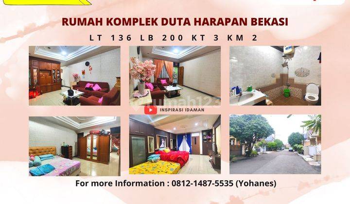 Rumah 2 Lantai komplek duta harapan Bekasi 1