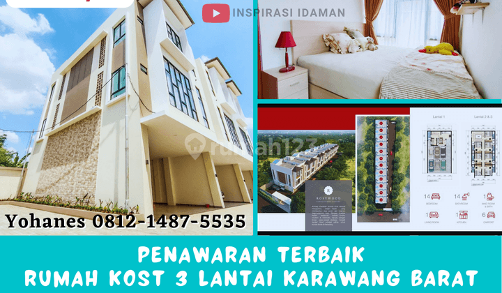 Rumah Kost Karawang Full Occupancy Omset 78jt Per Bln 3 Lantai 1