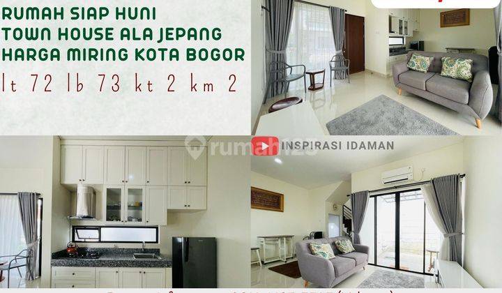 Jual Cepat Rumah Siap Huni Town House Ala Jepang Harga Miring Kota Bogor 1