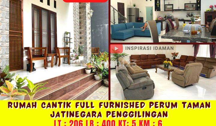 Rumah Cantik Full Furnished Perum Taman Jatinegara Penggilingan 1