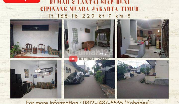 Jual Cepat Rumah Cipinang Muara 2 Lantai Siap Huni Jakarta Timur 1