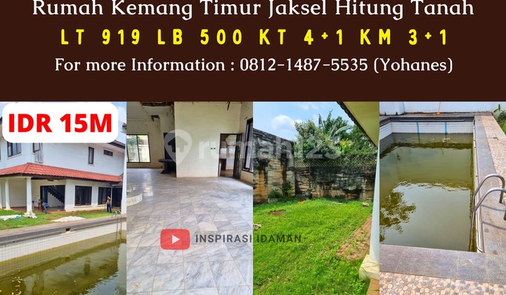 Jual Cepat Rumah 919Mtr Kemang Timur Jaksel Hitung Tanah Jual Cepat Rumah 919Mtr Kemang Timur Jaksel Hitung Tanah