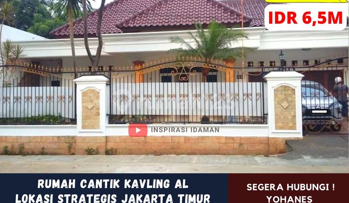 Rumah Cantik Siap Huni Pondok Bambu Kavling Al Duren Sawit Strategis