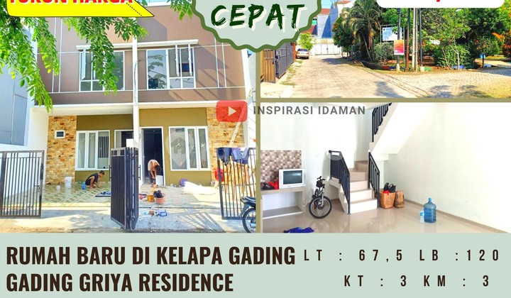 Rumah Gading Griya Residence 67.5Mtr Kelapa Gading Rumah Gading Griya Residence 67.5Mtr Kelapa Gading